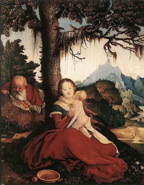 Hans Baldung Grien Rest on the Flight to Egypt oil painting picture
